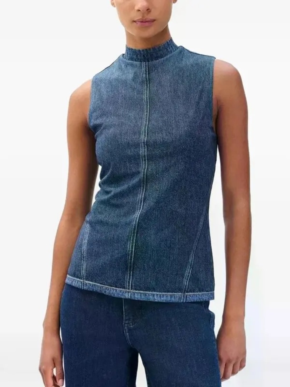 Rag & Bone Petra Miramar Sleeveless Mesh Mock Neck Size Medium NWT